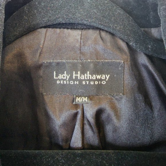 LADY HATHAWAY Dark Academia Velvet Blazer SZ M - Picture 4 of 6